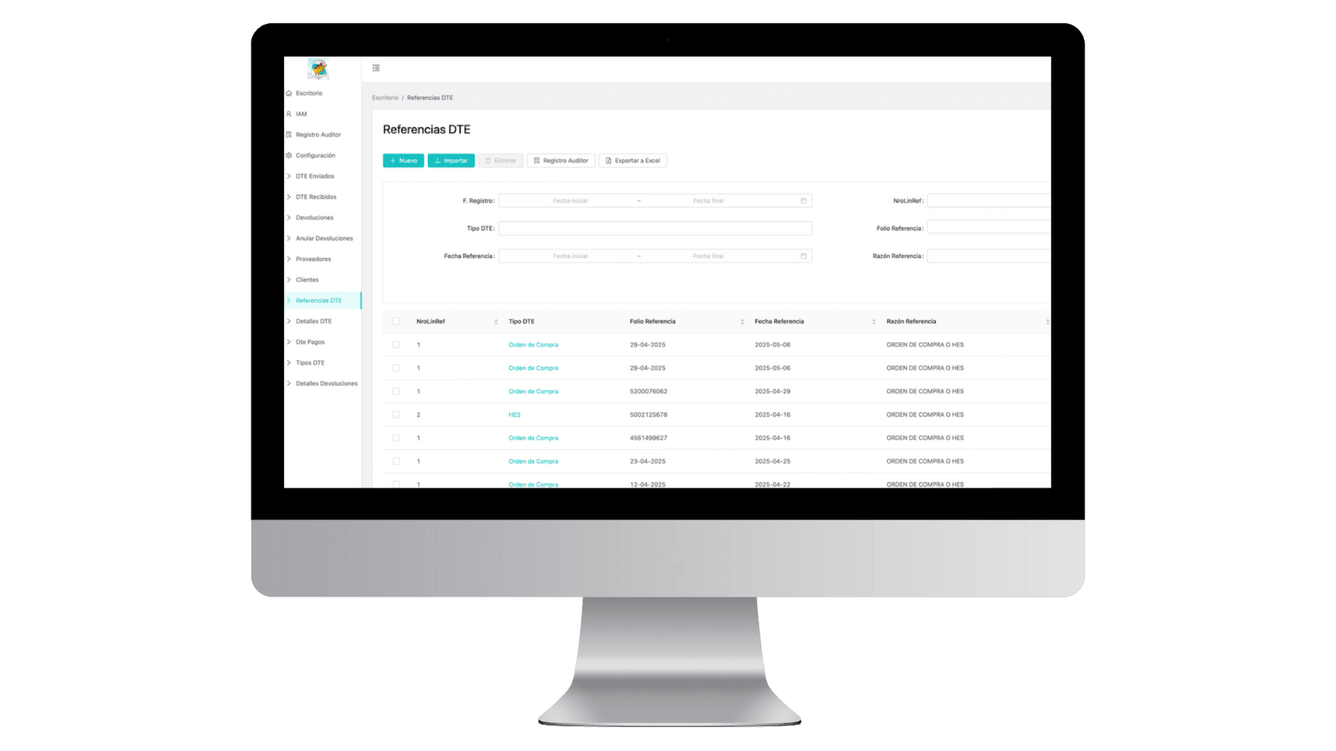 Automated DTE References
