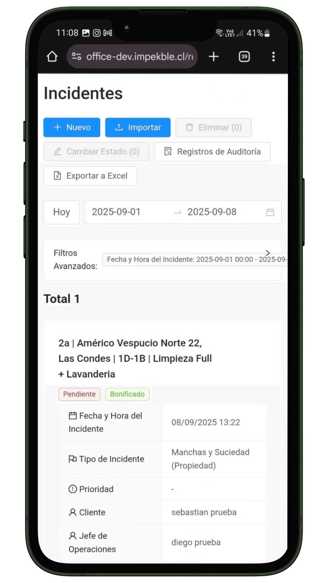 Reports & Service Management